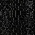 Fine-Line 54 in. Wide Black; Shiny Alligator Upholstery Faux Leather FI266549